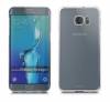 Samsung Galaxy S6 Edge + G928F - Remax Clear Slim Plastic Back Cover Case Clear/Silver